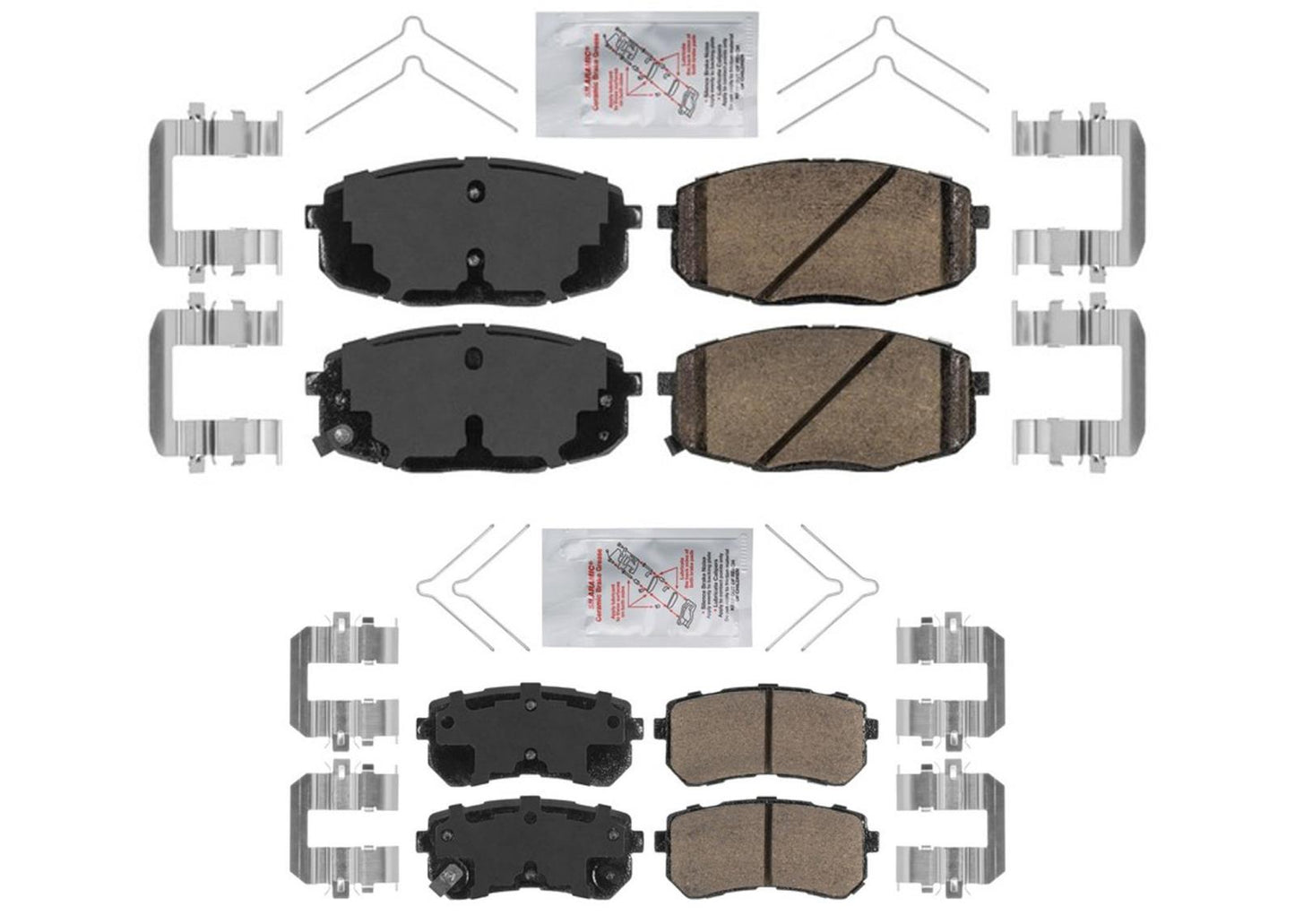 AME Improved Ceramic Disc Brake Pads for Front Wheel Drive 21-23 KIA Seltos