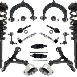 Front Struts Lower Upper Arms Ball Joints Tie Rods & Links for Acura TL 09-2014