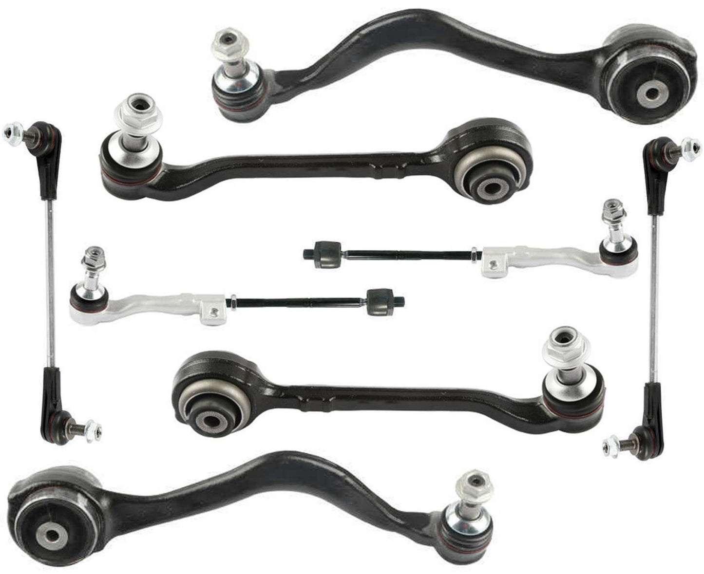 Front Lower Control Arms W/ Ball Joints Tie Rods & Links For BMW X3 2019-2021