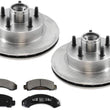 1987, 1991 Aerostar 88 94 Ranger Frt Brake Rotor Pads 2 Roto