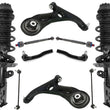 Front Complete Struts Lower Control Arms Tie Rods & Links For Honda Fit 2015-20
