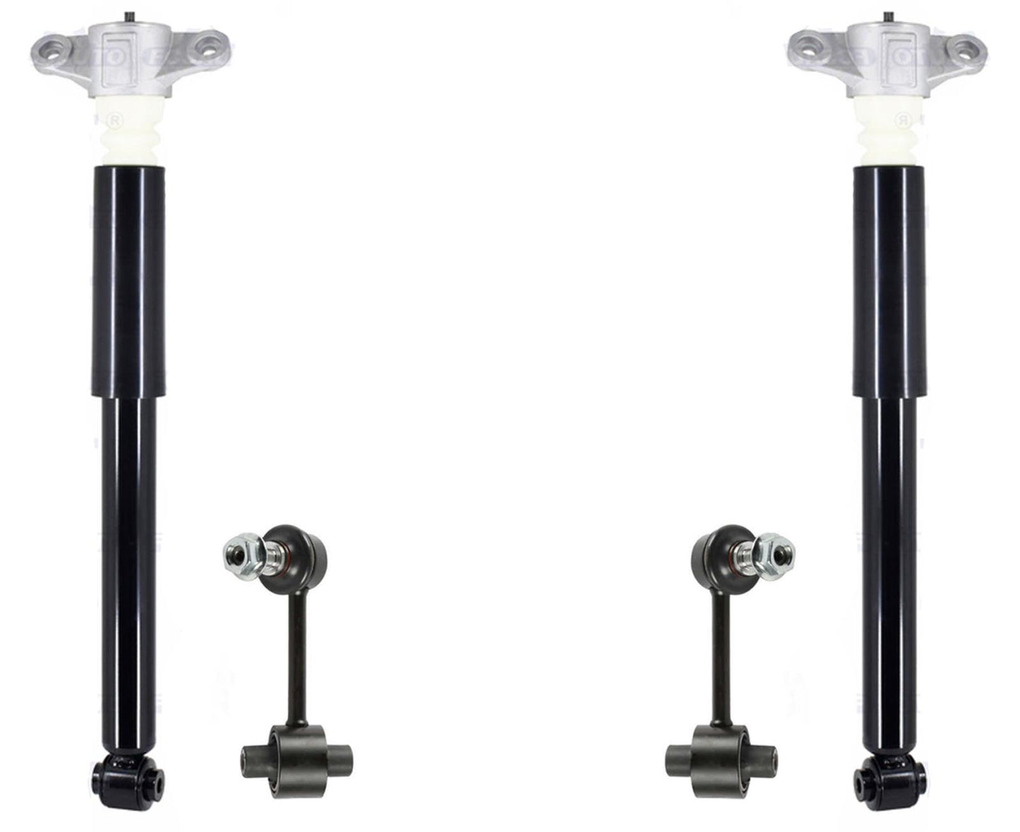 Rear Complete Shocks & Sway Bar Links For Kona 2018-2023 All Wheel Drive