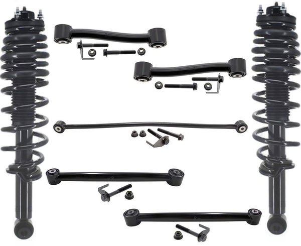 Rear Complete Struts Control Arms & Track Bar For Ford Bronco 2021 4 Doors