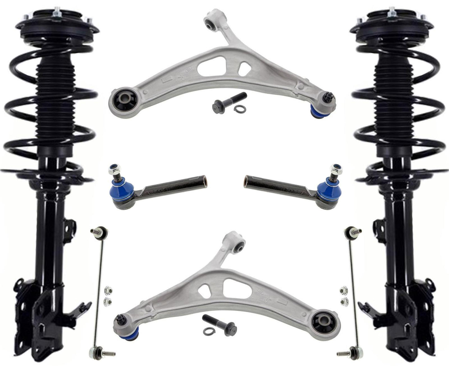 Front Struts Coil Spring Control Arms Tie Rods & Links For Outback 2020-2022