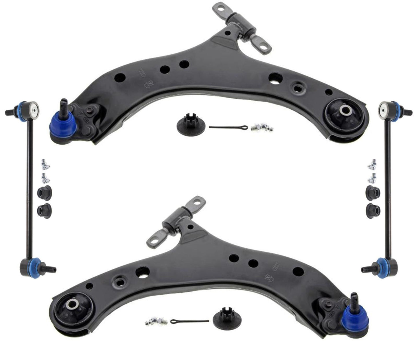 Mevotech Lower Control Arms W/ Ball Joints & Links For Toyota Sienna 2021-2024