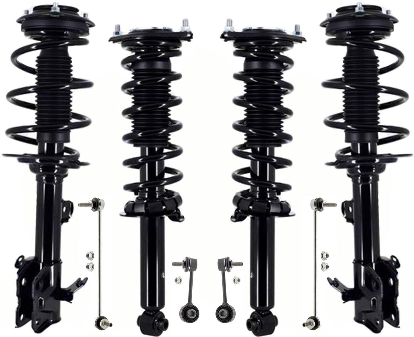 Front & Rear Struts Assembly W/ Coil Spring & Links For Subaru Outback 20-23