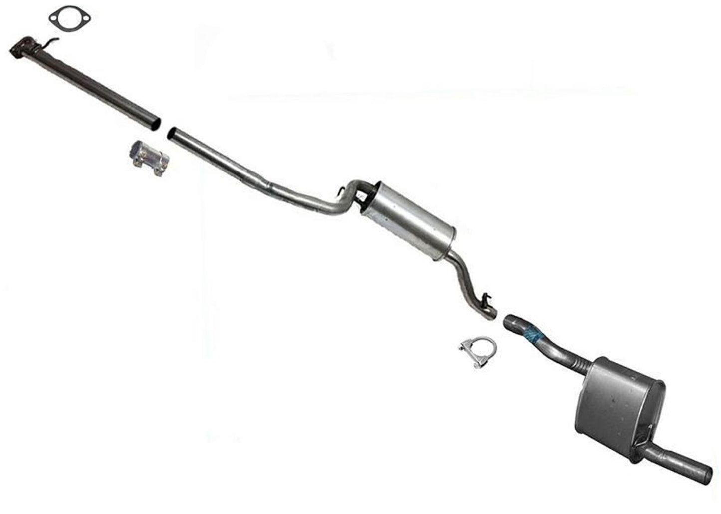 Para Ford Focus 2000-2004 ZX3 ZX5 Hatchback sistema de escape silenciador resonador