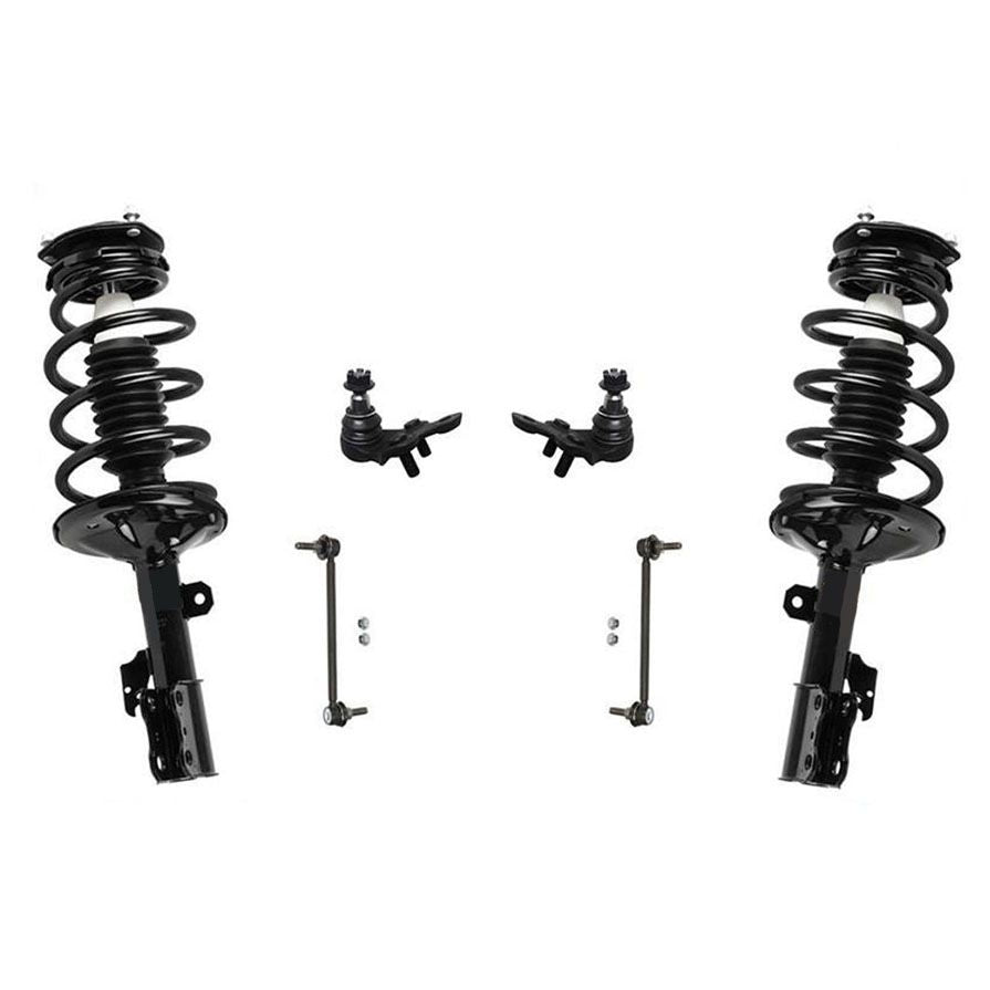 04-06 for Toyota Sienna Front Wheel Drive Front Struts Lower Ball Joints Links