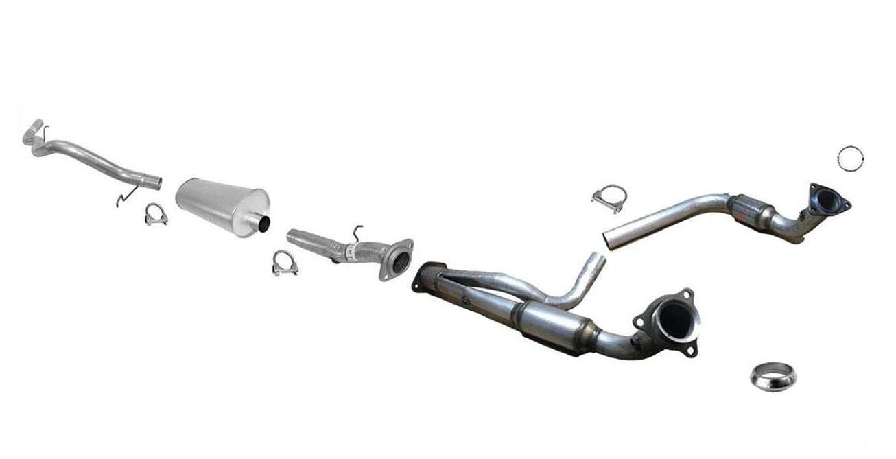 For 2001-2005 Yukon Tahoe Escalde 4.8L 5.3L Exhaust System + Catalytic Converter
