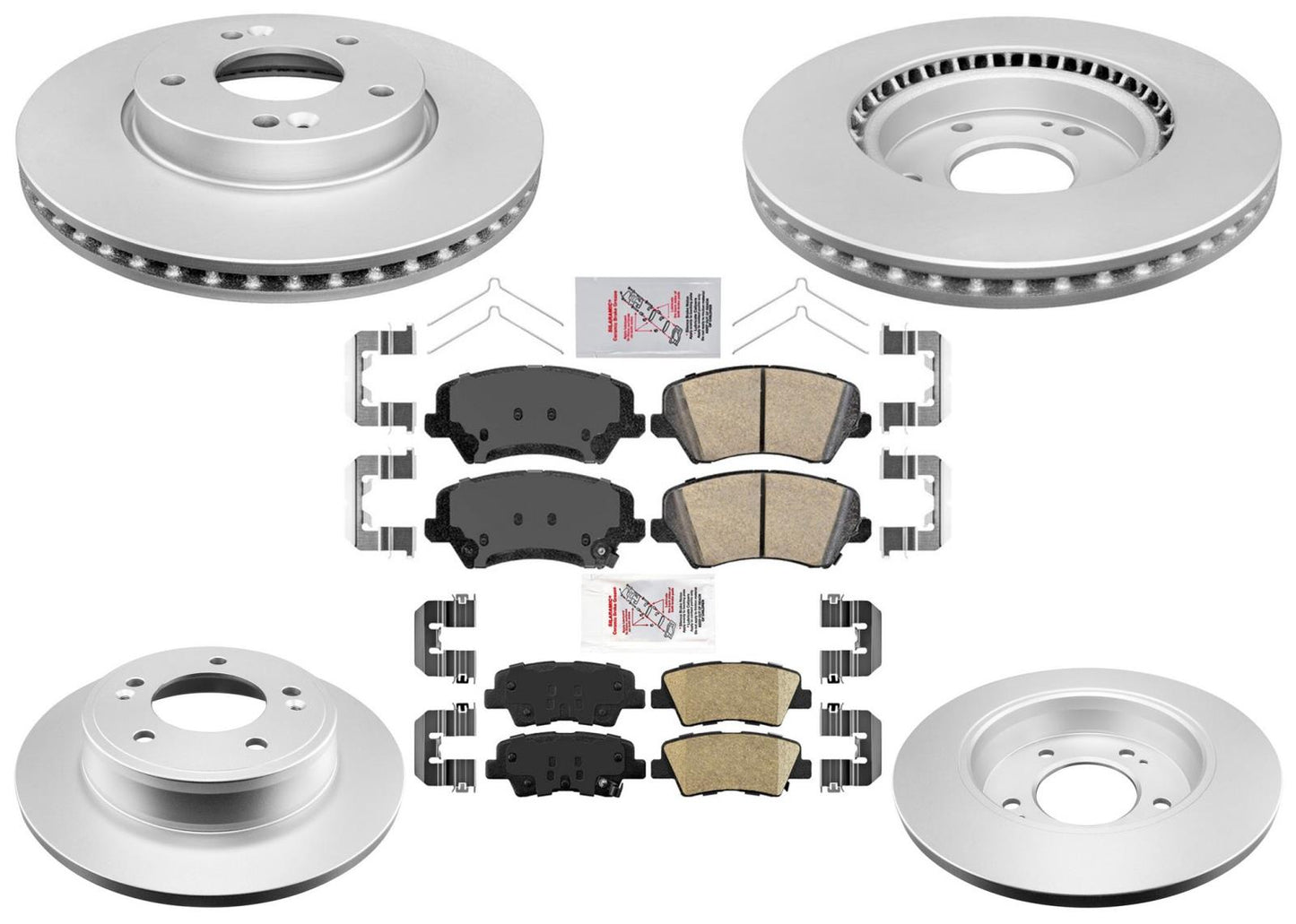 Improved Performance Disc Brake Rotors Pads for Hyundai Elantra GT 2017