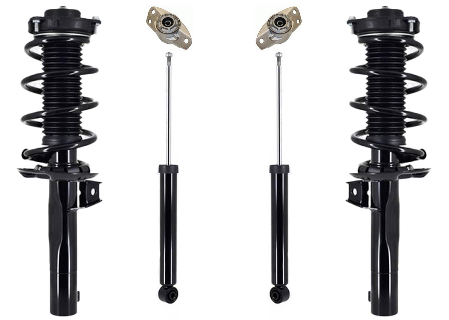 Coil Spring Struts + Rear Shocks Mounts & Bushings for 2007-2016 Volkswagen EOS
