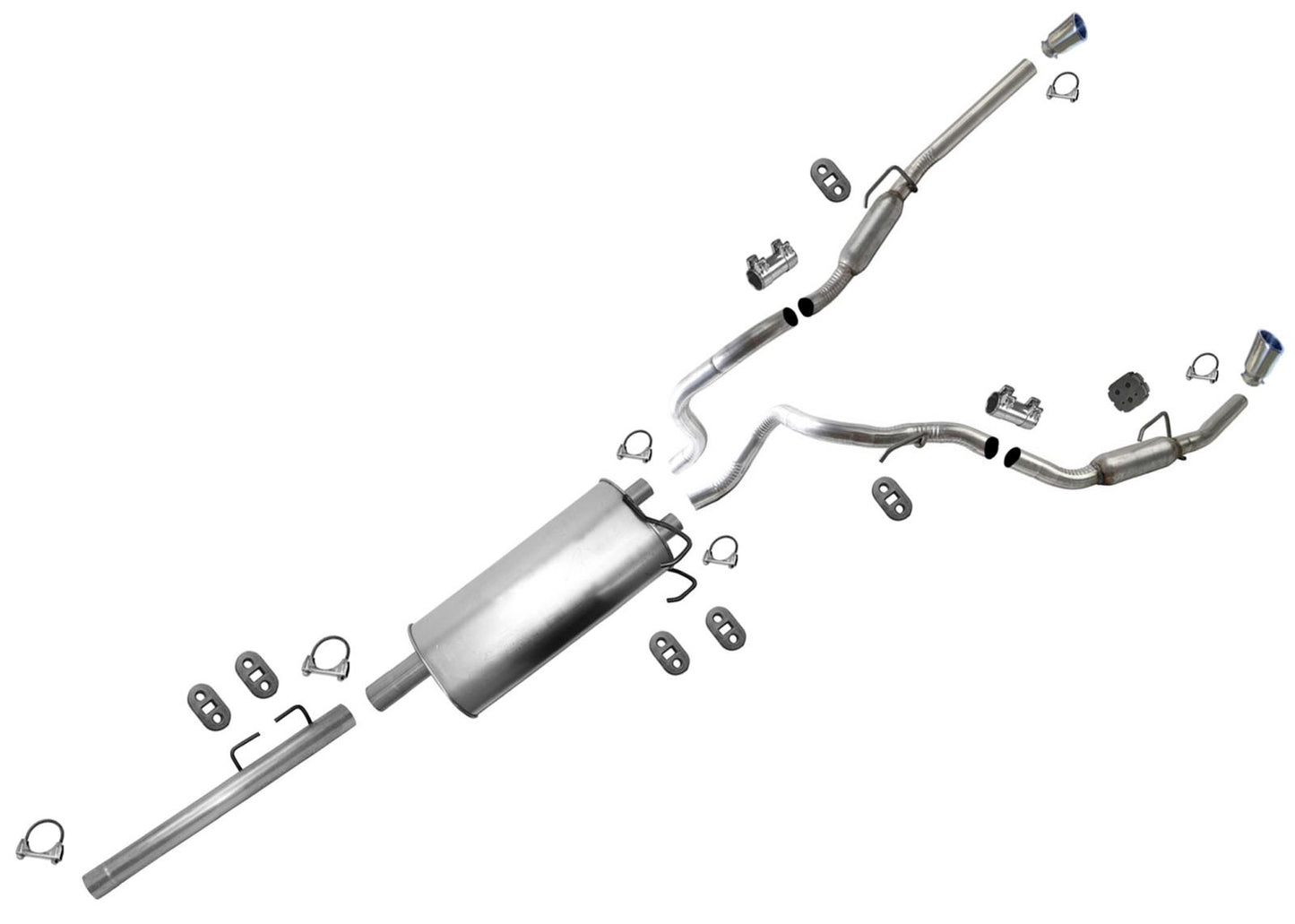 Exhaust for Ram 1500 2009-2018 5.7L with Factory Duals 149.5" Wheelbase