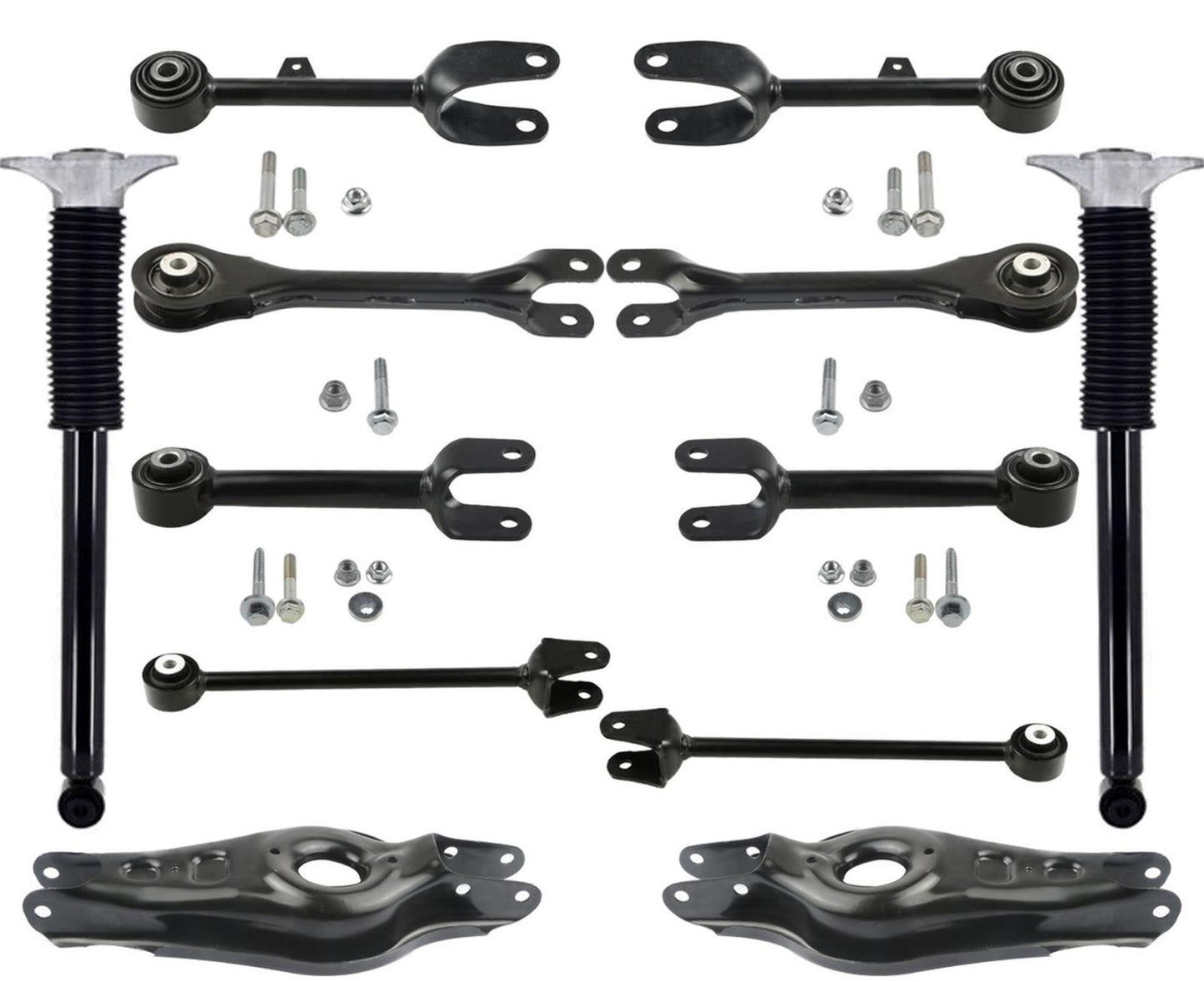 Rear Shocks Upper & Lower Forward & Rearward Control Arms For Telsa 3 2017-2021