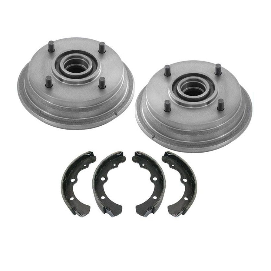 Zapatas de freno de tambor trasero, tracción delantera, compatible con Subaru GL DL3pc 85-89, 100% nuevas