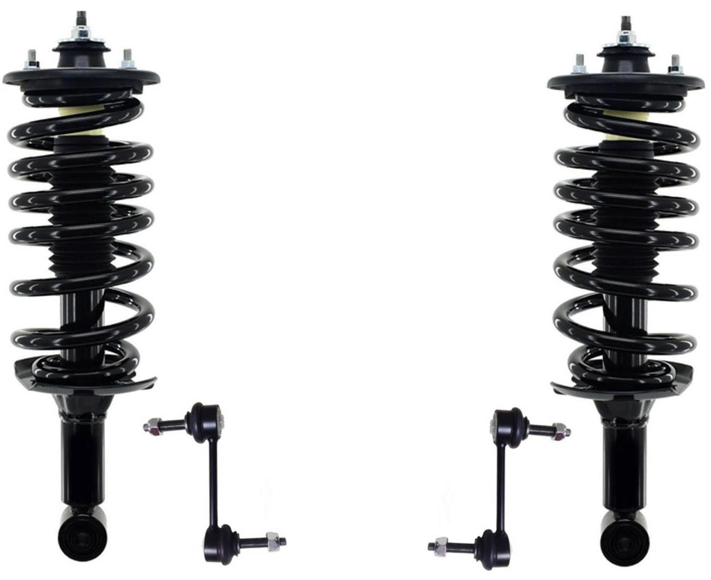 Rear Left & Right Complete Struts Assembly & Links For Land Rover LR4 2010-2016