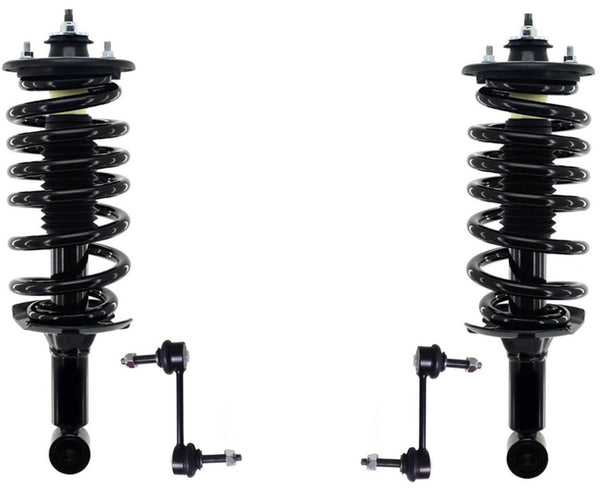 Rear Left & Right Complete Struts Assembly & Links For Land Rover LR4 2010-2016