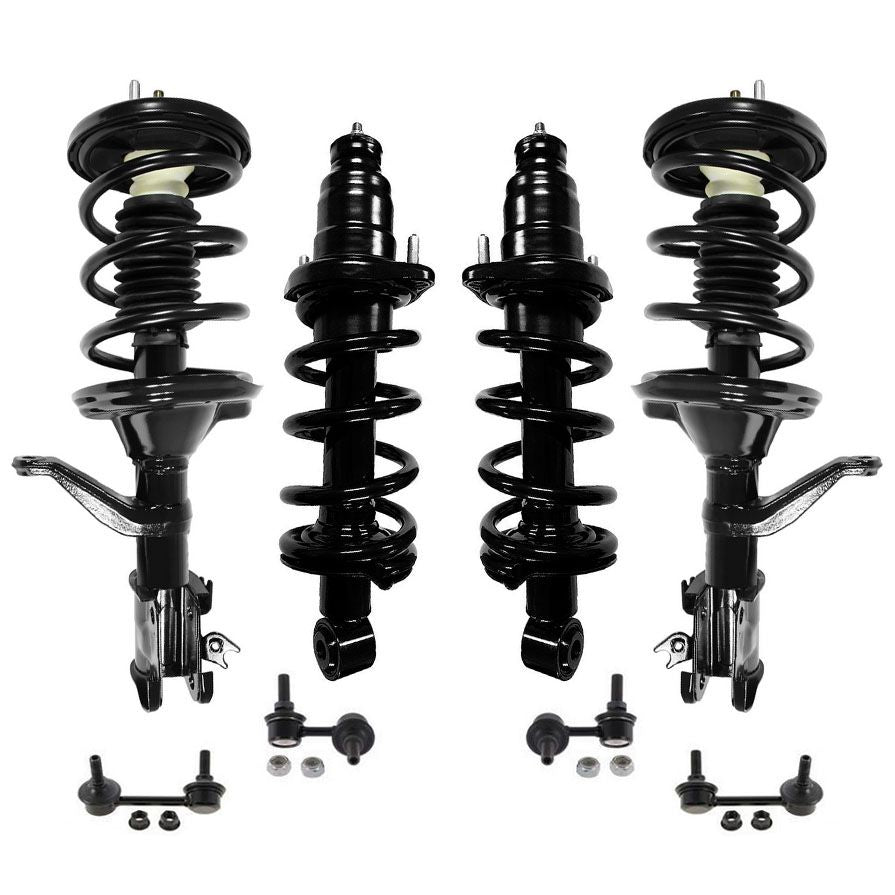 Enlaces de barra estabilizadora y puntal completos delanteros y traseros para Honda Element 2003-2011