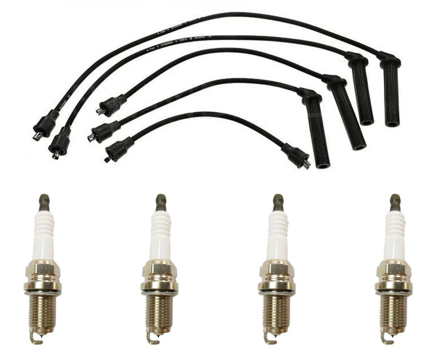 Juego de cables de encendido 100% nuevo con bujías para SAAB 900 2.3L 94-98
