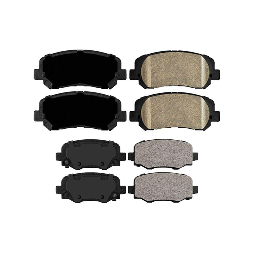 Front & Rear Ceramic Pads 2014-2021 for Jeep Cherokee w Frontt 330MM Rear 278MM