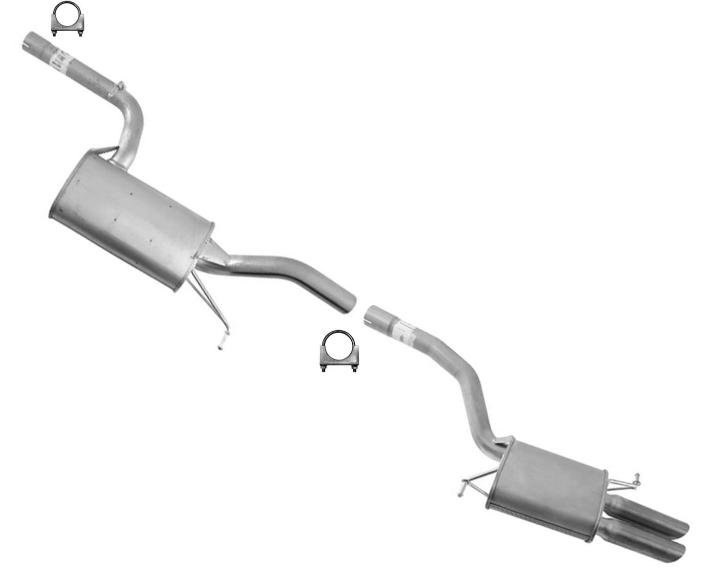 Conjunto de silenciador trasero del sistema de escape para Volkswagen Passat 2.0L 2006-2010