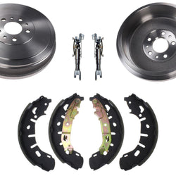 Premium Rear Brake Drum and Brake Shoe Service Kit For Ram ProMaster City 14-22