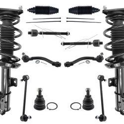 Front Struts Lower Ball Joints Tie Rods & Links For Hyundai Elantra GT 2013-17
