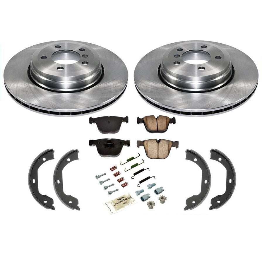 Pastillas de freno de disco trasero, resortes de zapatos de estacionamiento para BMW 650i 06-10, 100% nuevo
