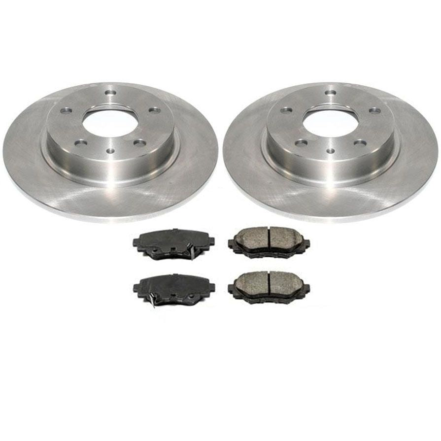 REAR Brake Disc Rotors Ceramic Pads for Mazda 3 2.0L 2.5L 2014-2017
