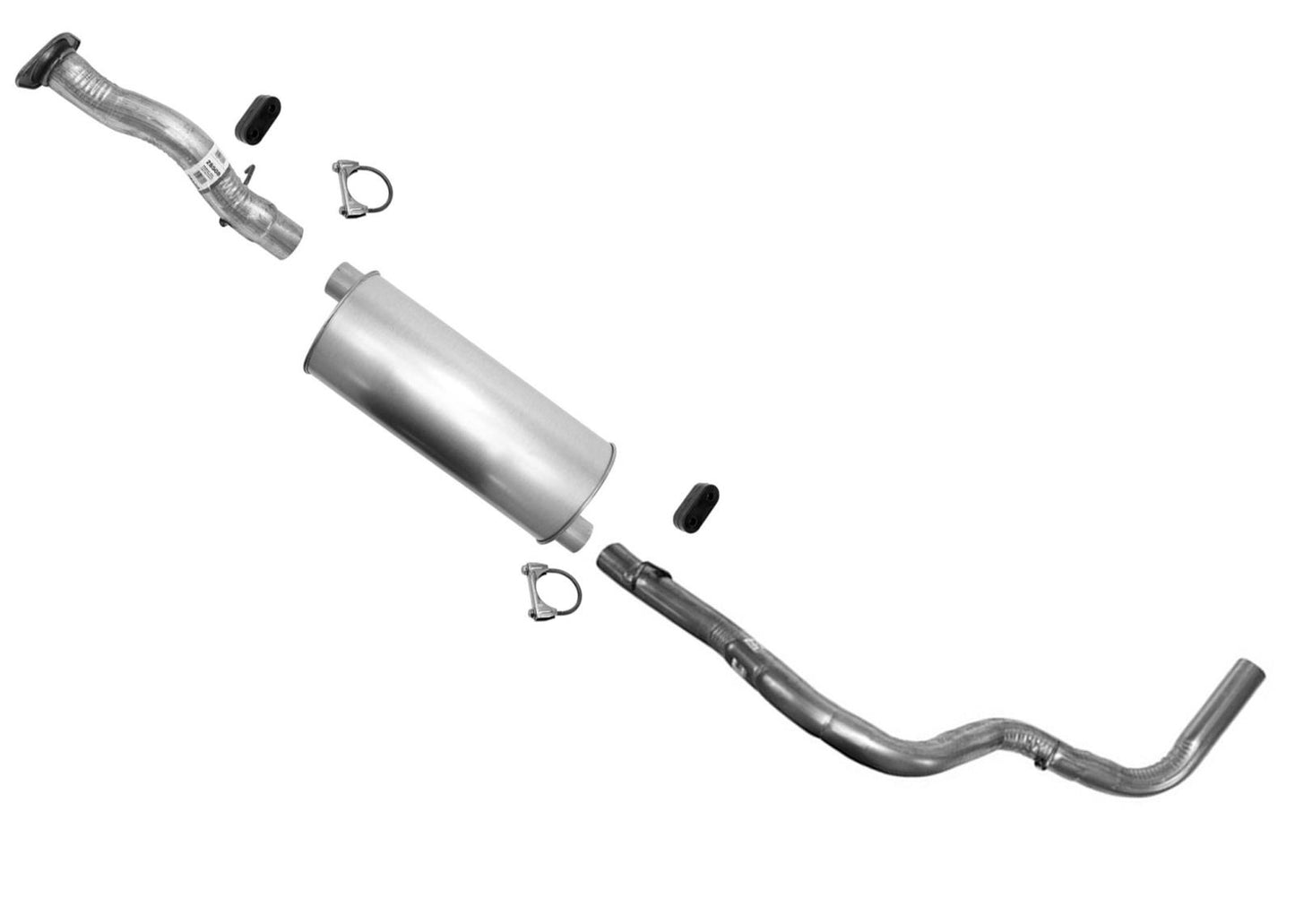 for 1994 1995 Chevrolet GMC 1500 Pick Up 117.5" Wheelbase Muffler Exhaust System