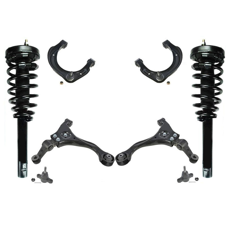 Front Struts Upper & Lower Control Arm with Ball Joints For Hyundai Sonata 06-10