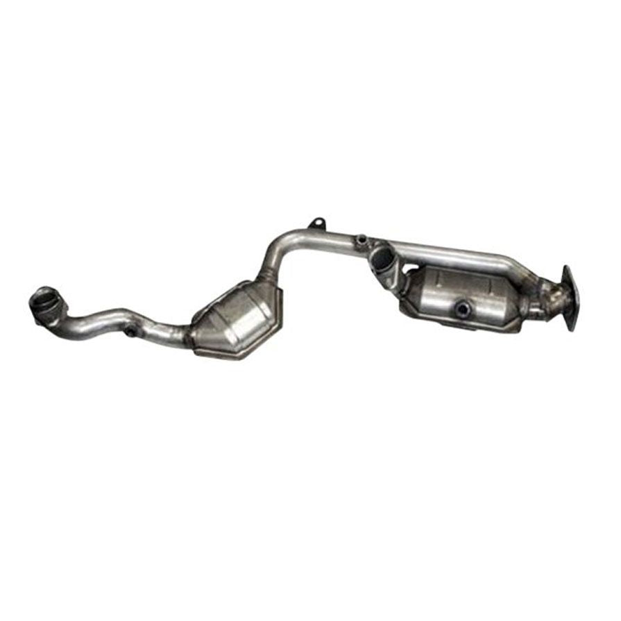 Para 98-02 Continental 4.6L Eng Y Pipe con convertidor catalítico dual fabricado en EE. UU.