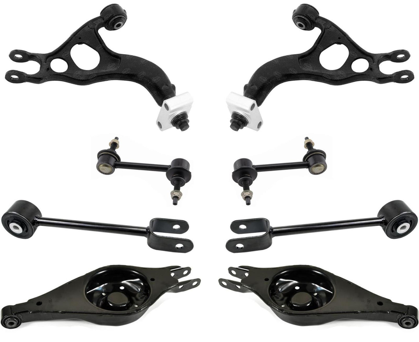 Rear Upper Lower Trailing Control Arms & Sway Bar Links For Ford Flex 2009-2011