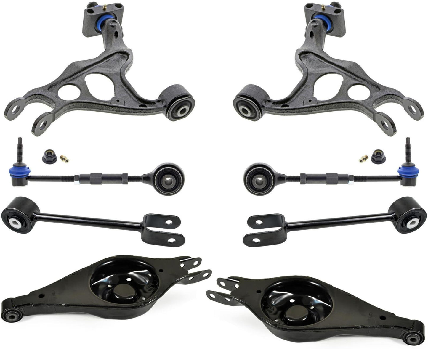 Mevotech Rear Upper Lower Trailing & Lateral Control Arms For Ford Flex 12-2019