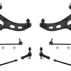 Fits 10-12 Taurus Flex (2) Control Arm With Bushings & Ball Joint Tie Rods 8Pc