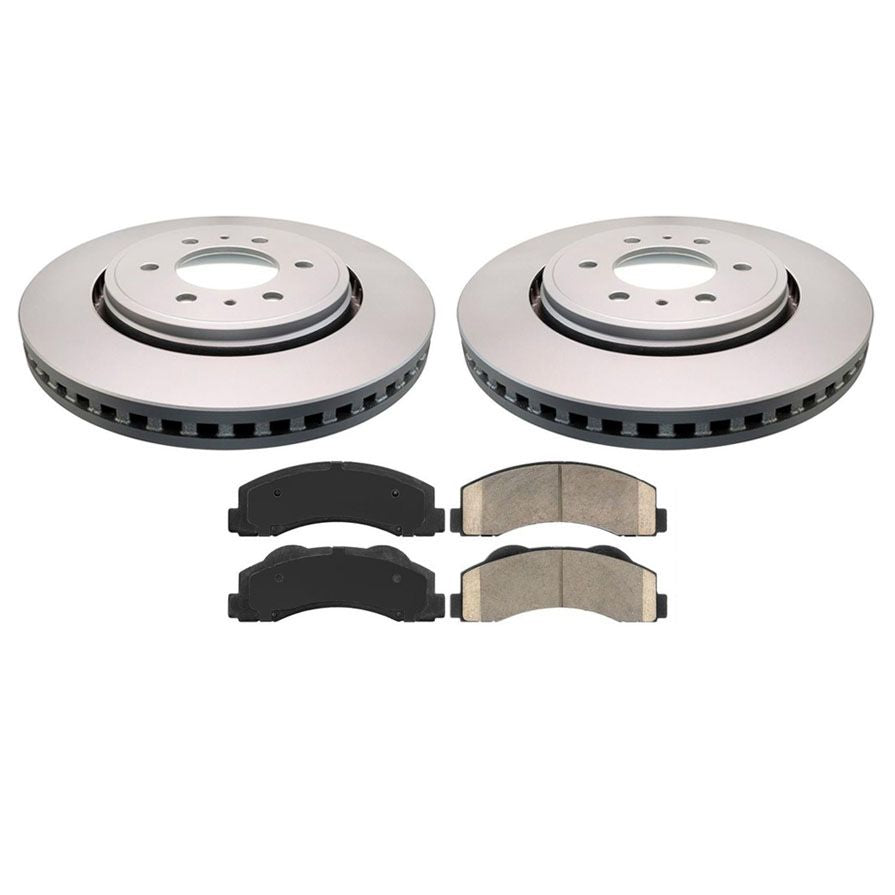 Front Improved Performance Brake Rotors Brake Pads for Ford Expedition 2010-2017