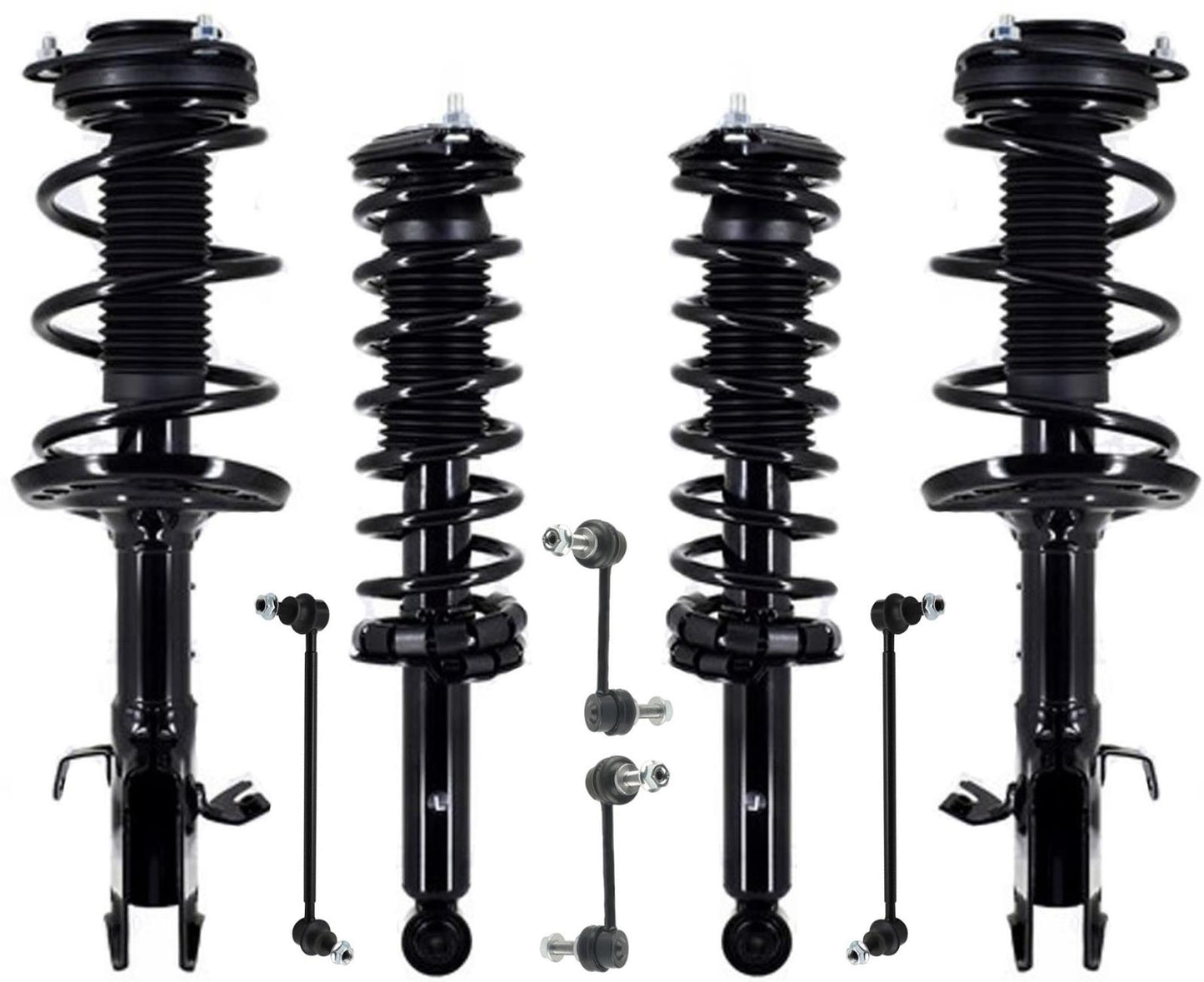 Front & Rear Complete Struts Assembly & Links For Subaru Crosstrek 2018-2020