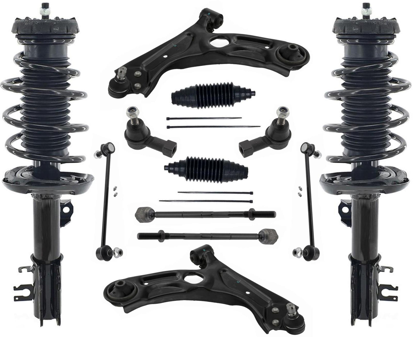 Front Struts Control Arms Tie Rods & Links For Chevrolet Sonic LTZ 2012-2020
