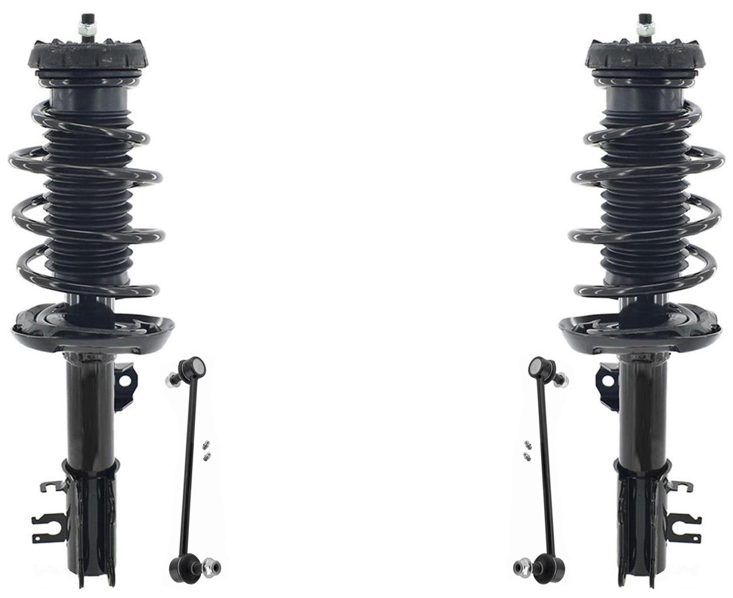 Front Struts W/ Coil Spring & Sway Bar Links For Chevrolet Sonic RS 2013-2016