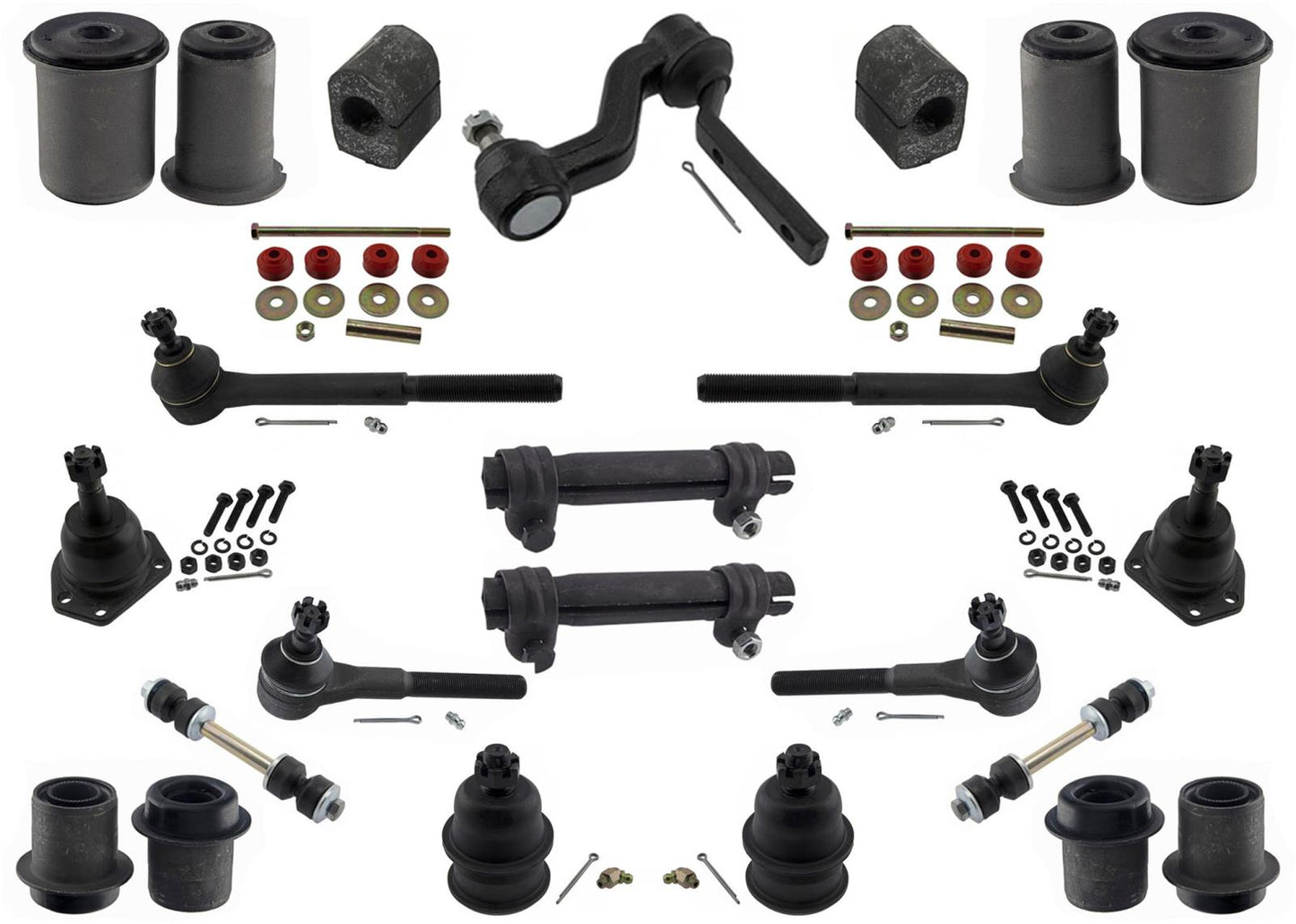Cont Arm Bushings Ball Joints Tie Rods Idler Arm for Chevrolet Camaro 1968-1969