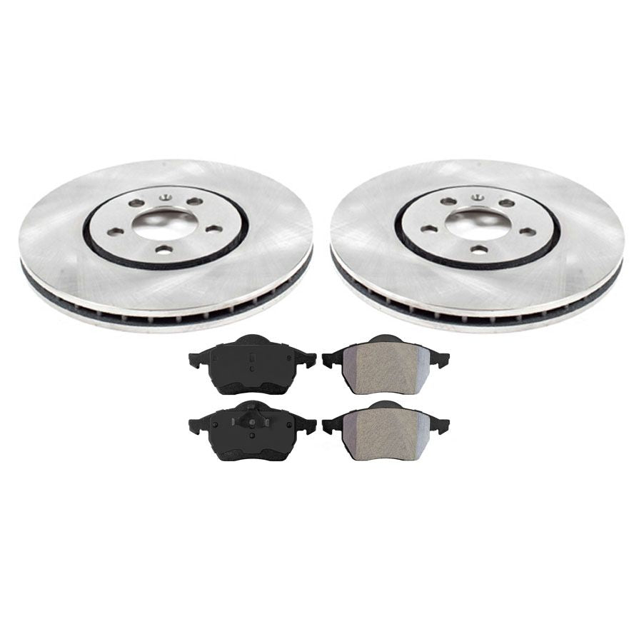 Front Rotors & Brake Pads for Volkswagen Golf V6 96-98 Jetta GLX 96-87 VR6