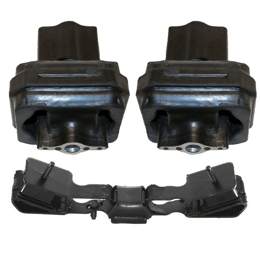 For Jeep 2007-2011 Wrangler Front Motor Mount & Transmission Mounts 3pc Kit