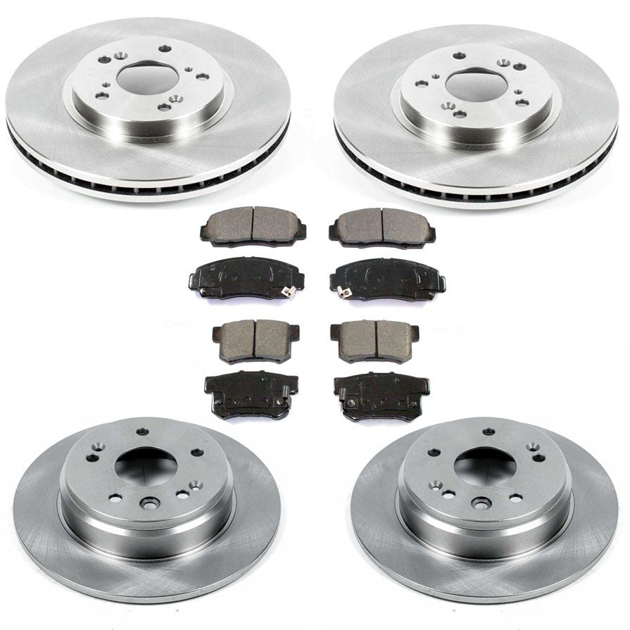 Front & Rear Disc Brakes Rotors Ceramic Pads 6pc for Acura 3.2TL 1999-2003