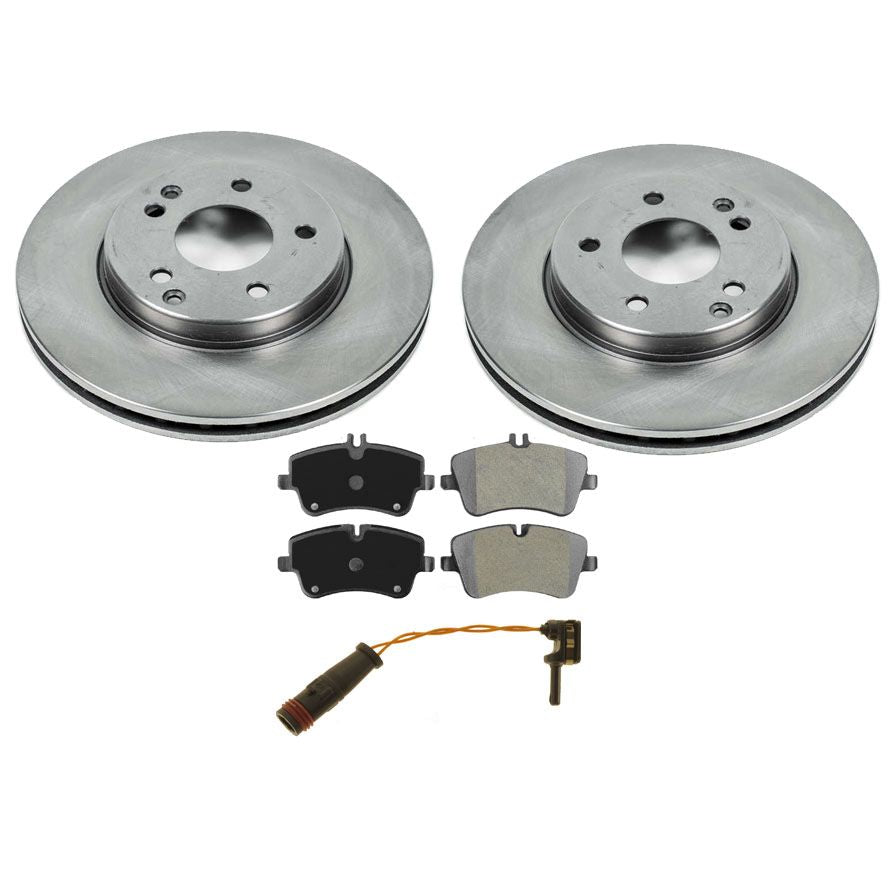 For 2001-2005 Mercedes-Benz C230 No Sport 2 Front 288MM Brake Rotors & Pads