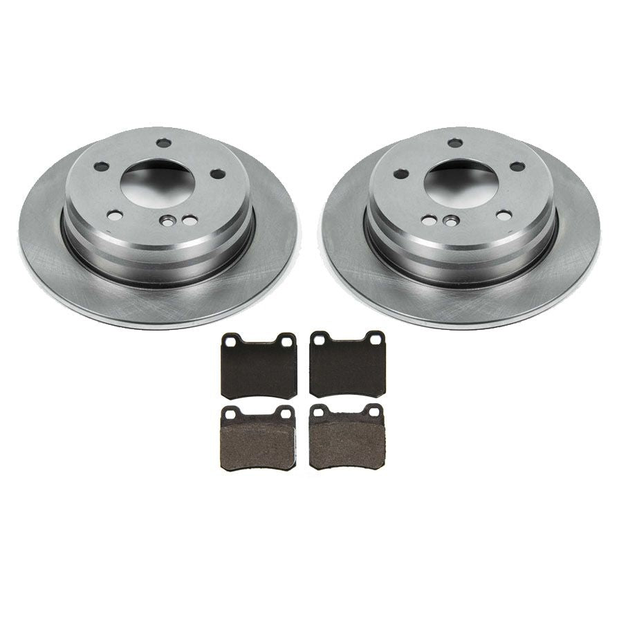 Se adapta a Mercedes C220 C280 1994-1996 sin ASR (2) rotores y pastillas de freno trasero