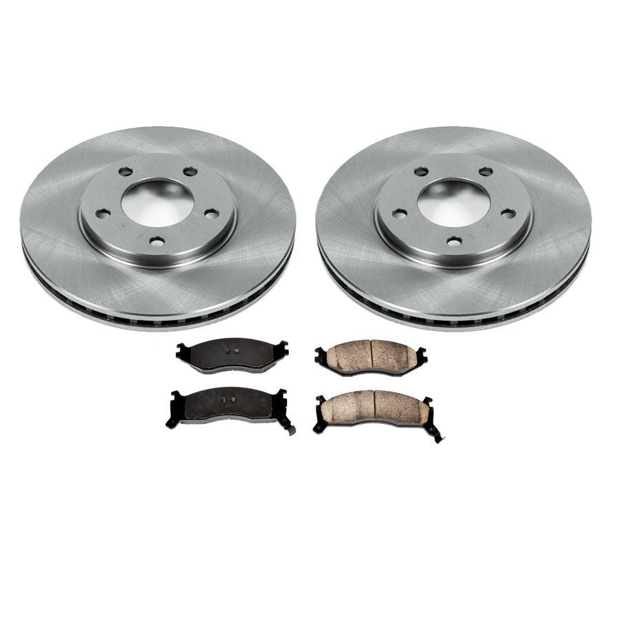 91-95 for Dodge Caravan Front Rotors Brake Pads 14 Inch Rims 10 17/64 Inch Rotor