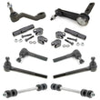 Dodge Ram Pick Up 2 Wheel Drive Tie Rods Idler Arm Pitman Arm Stabilizer 10pc
