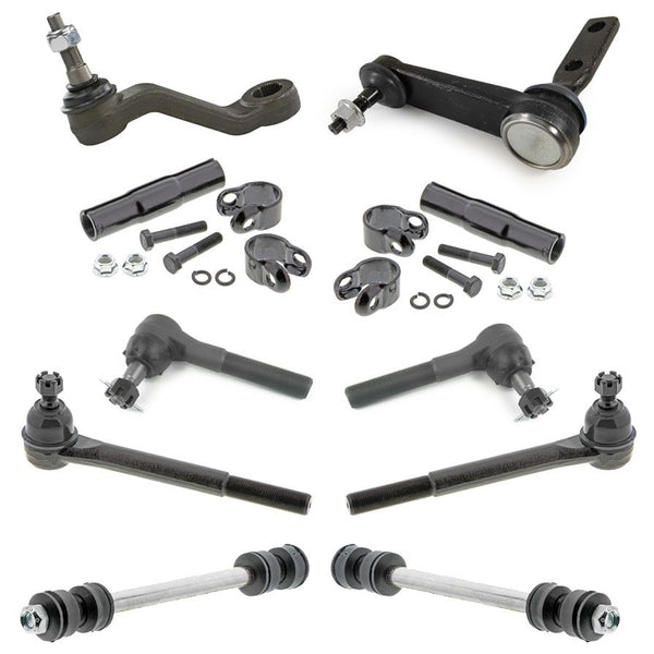 Dodge Ram Pick Up 2 Wheel Drive Tie Rods Idler Arm Pitman Arm Stabilizer 10pc