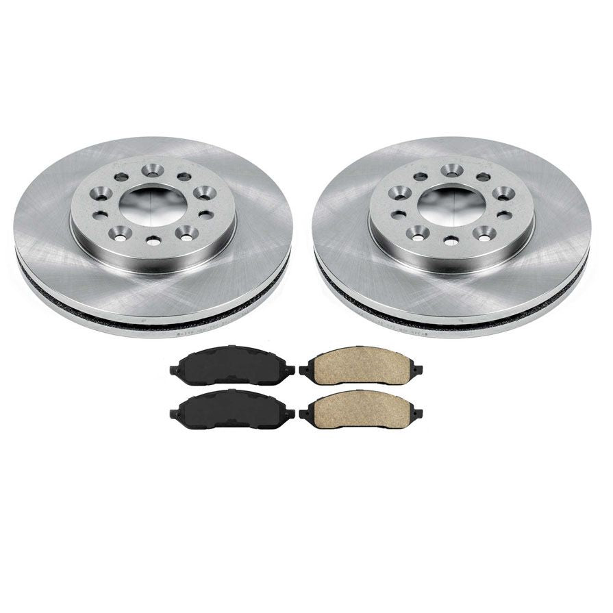 Fits 2004-2007 for Ford Freestar Montery Front Brake Rotors & Ceramic Brake Pads