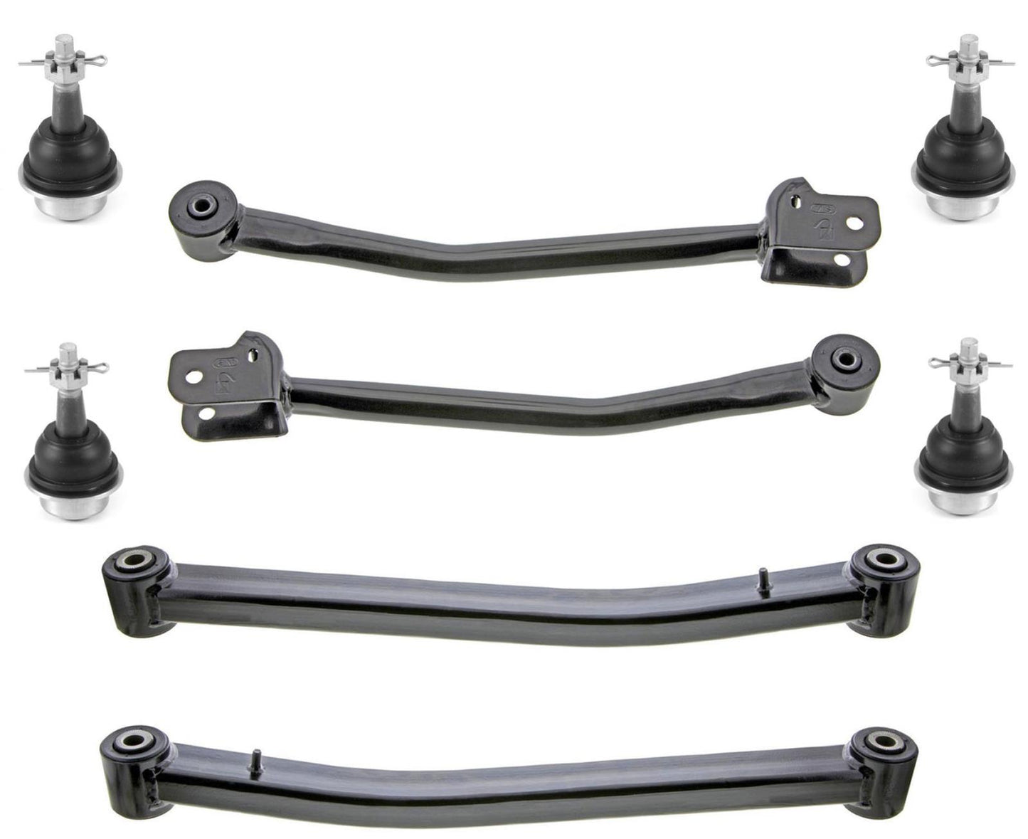 Front Upper & Lower Control Arms & Ball Joints For Jeep Wrangler 2018-2023