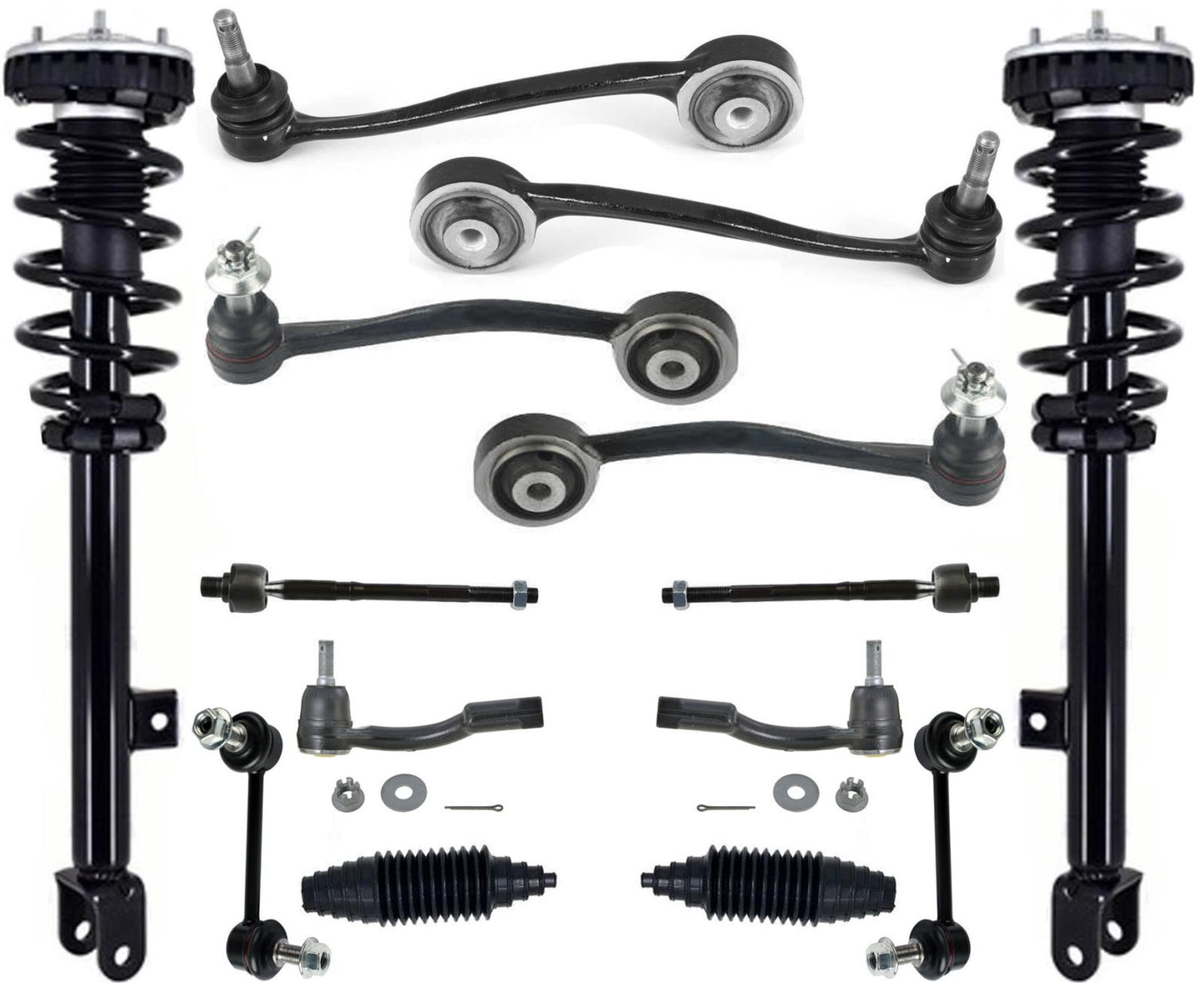 Front Struts Upper Control Arms Tie Rods & Links For Hyundai Genesis 2009-2014